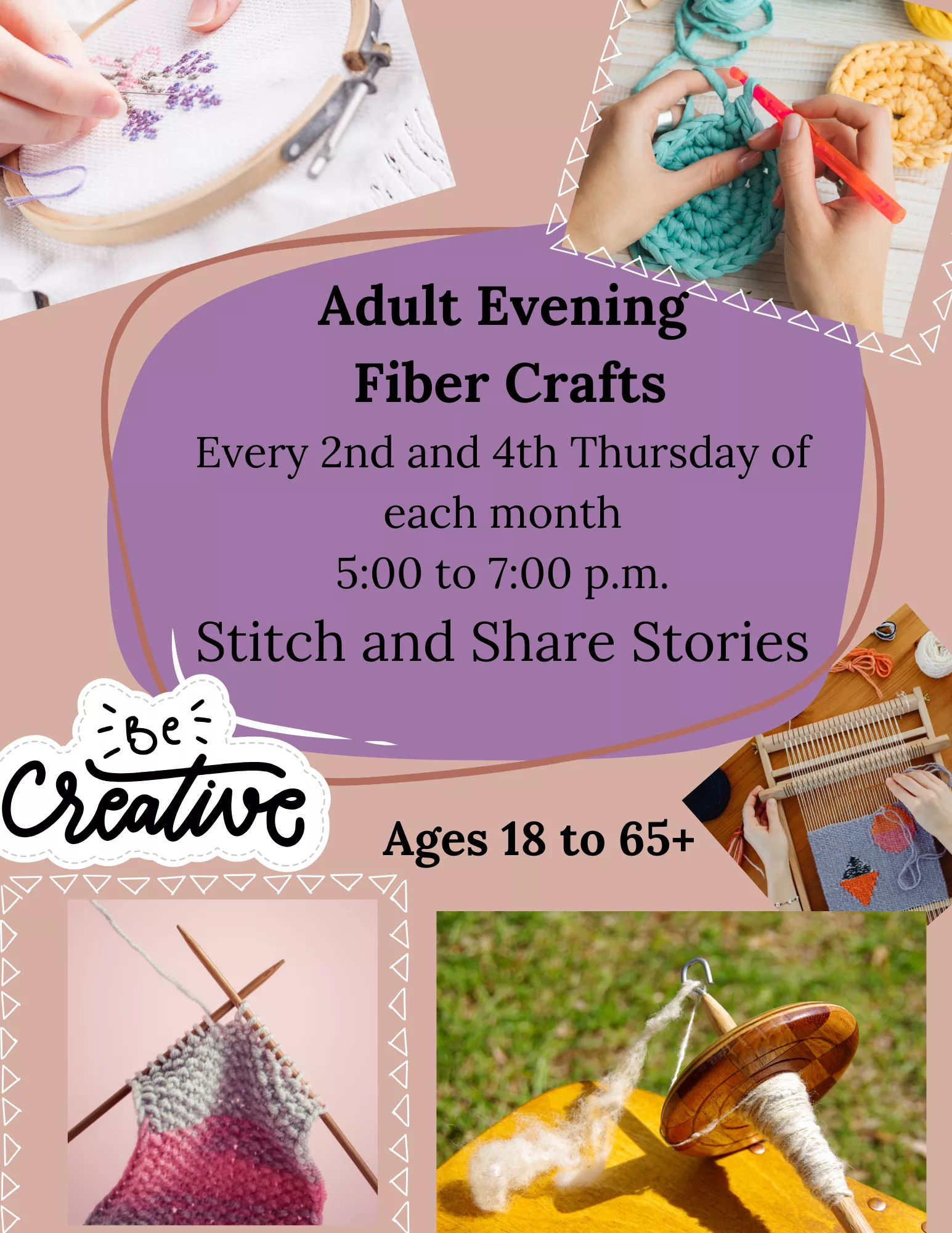 evening fiber crafts
