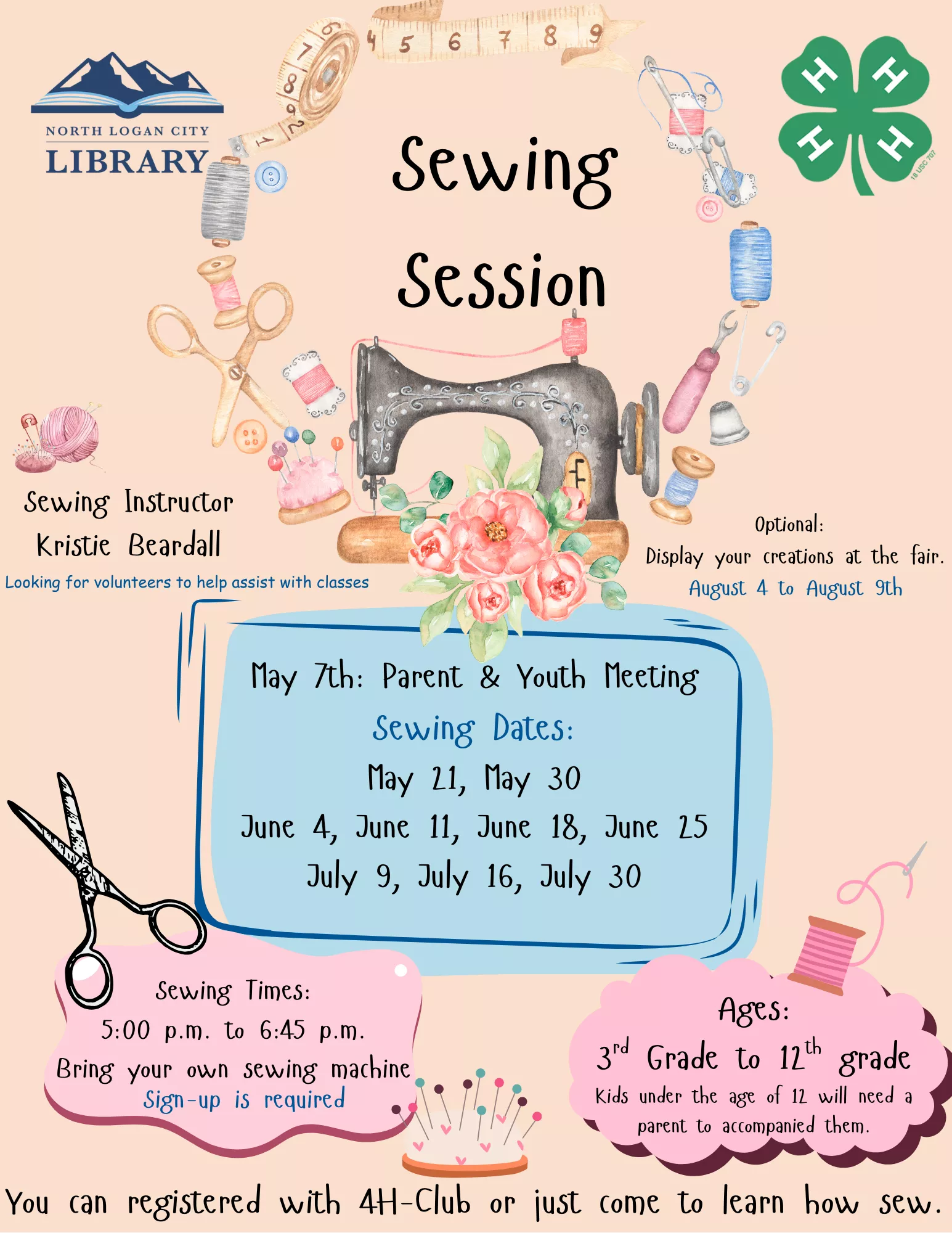 sewing session