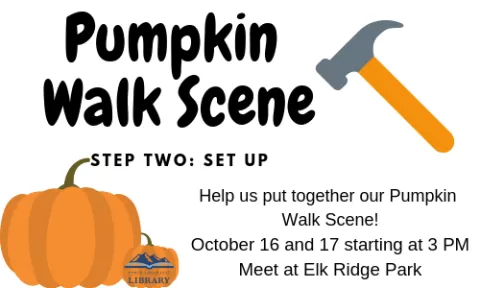 Teen Service Project - Pumpkin Walk Scene